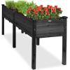 image:imageBest Choice Products 48 x 24 x 30 Raised Garden Bed with Extra Deep 16 Depth Elevated Wood Planter Box Stand for Backyard Patio Balcony Natural Fir Wood  Acorn BrownBlack