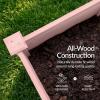 image:imageBest Choice Products 48 x 24 x 30 Raised Garden Bed with Extra Deep 16 Depth Elevated Wood Planter Box Stand for Backyard Patio Balcony Natural Fir Wood  Acorn BrownPink