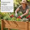 image:imageBest Choice Products 48 x 24 x 30 Raised Garden Bed with Extra Deep 16 Depth Elevated Wood Planter Box Stand for Backyard Patio Balcony Natural Fir Wood  Acorn BrownAcorn Brown