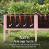 image:imageBest Choice Products 48 x 24 x 30 Raised Garden Bed with Extra Deep 16 Depth Elevated Wood Planter Box Stand for Backyard Patio Balcony Natural Fir Wood  Acorn BrownPink