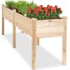 image:imageBest Choice Products 48 x 24 x 30 Raised Garden Bed with Extra Deep 16 Depth Elevated Wood Planter Box Stand for Backyard Patio Balcony Natural Fir Wood  Acorn BrownNatural
