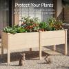 image:imageBest Choice Products 48 x 24 x 30 Raised Garden Bed with Extra Deep 16 Depth Elevated Wood Planter Box Stand for Backyard Patio Balcony Natural Fir Wood  Acorn BrownNatural