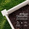 image:imageBest Choice Products 48 x 24 x 30 Raised Garden Bed with Extra Deep 16 Depth Elevated Wood Planter Box Stand for Backyard Patio Balcony Natural Fir Wood  Acorn BrownWhite
