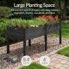 image:imageBest Choice Products 48 x 24 x 30 Raised Garden Bed with Extra Deep 16 Depth Elevated Wood Planter Box Stand for Backyard Patio Balcony Natural Fir Wood  Acorn BrownBlack