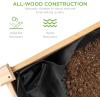 image:imageBest Choice Products 48 x 24 x 30 Raised Garden Bed with Extra Deep 16 Depth Elevated Wood Planter Box Stand for Backyard Patio Balcony Natural Fir Wood  Acorn BrownNatural