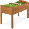image:imageBest Choice Products 48 x 24 x 30 Raised Garden Bed with Extra Deep 16 Depth Elevated Wood Planter Box Stand for Backyard Patio Balcony Natural Fir Wood  Acorn BrownAcorn Brown