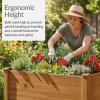 image:imageBest Choice Products 48 x 24 x 30 Raised Garden Bed with Extra Deep 16 Depth Elevated Wood Planter Box Stand for Backyard Patio Balcony Natural Fir Wood  Acorn BrownAcorn Brown