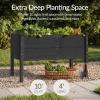 image:imageBest Choice Products 48 x 24 x 30 Raised Garden Bed with Extra Deep 16 Depth Elevated Wood Planter Box Stand for Backyard Patio Balcony Natural Fir Wood  Acorn BrownBlack