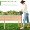image:imageBest Choice Products 48 x 24 x 30 Raised Garden Bed with Extra Deep 16 Depth Elevated Wood Planter Box Stand for Backyard Patio Balcony Natural Fir Wood  Acorn BrownNatural