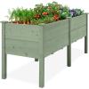 image:imageBest Choice Products 48 x 24 x 30 Raised Garden Bed with Extra Deep 16 Depth Elevated Wood Planter Box Stand for Backyard Patio Balcony Natural Fir Wood  Acorn BrownSage