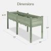 image:imageBest Choice Products 48 x 24 x 30 Raised Garden Bed with Extra Deep 16 Depth Elevated Wood Planter Box Stand for Backyard Patio Balcony Natural Fir Wood  Acorn BrownSage