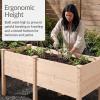 image:imageBest Choice Products 48 x 24 x 30 Raised Garden Bed with Extra Deep 16 Depth Elevated Wood Planter Box Stand for Backyard Patio Balcony Natural Fir Wood  Acorn BrownNatural