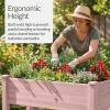 image:imageBest Choice Products 48 x 24 x 30 Raised Garden Bed with Extra Deep 16 Depth Elevated Wood Planter Box Stand for Backyard Patio Balcony Natural Fir Wood  Acorn BrownPink