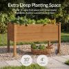image:imageBest Choice Products 48 x 24 x 30 Raised Garden Bed with Extra Deep 16 Depth Elevated Wood Planter Box Stand for Backyard Patio Balcony Natural Fir Wood  Acorn BrownAcorn Brown