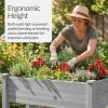 image:imageBest Choice Products 48 x 24 x 30 Raised Garden Bed with Extra Deep 16 Depth Elevated Wood Planter Box Stand for Backyard Patio Balcony Natural Fir Wood  Acorn BrownGray