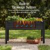 image:imageBest Choice Products 48 x 24 x 30 Raised Garden Bed with Extra Deep 16 Depth Elevated Wood Planter Box Stand for Backyard Patio Balcony Natural Fir Wood  Acorn BrownBlack