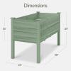image:imageBest Choice Products 48 x 24 x 30 Raised Garden Bed with Extra Deep 16 Depth Elevated Wood Planter Box Stand for Backyard Patio Balcony Natural Fir Wood  Acorn BrownSage