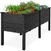 image:imageBest Choice Products 48 x 24 x 30 Raised Garden Bed with Extra Deep 16 Depth Elevated Wood Planter Box Stand for Backyard Patio Balcony Natural Fir Wood  Acorn BrownBlack