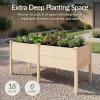 image:imageBest Choice Products 48 x 24 x 30 Raised Garden Bed with Extra Deep 16 Depth Elevated Wood Planter Box Stand for Backyard Patio Balcony Natural Fir Wood  Acorn BrownNatural