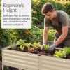 image:imageBest Choice Products 72x24x30in Non Toxic Galvanized Raised Garden Bed Metal Elevated Planter Box Vegetable Garden 100 Non Toxic Materials  CharcoalBeige