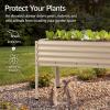 image:imageBest Choice Products 72x24x30in Non Toxic Galvanized Raised Garden Bed Metal Elevated Planter Box Vegetable Garden 100 Non Toxic Materials  CharcoalBeige