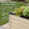 image:imageBest Choice Products 72x24x30in Non Toxic Galvanized Raised Garden Bed Metal Elevated Planter Box Vegetable Garden 100 Non Toxic Materials  CharcoalBeige