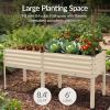 image:imageBest Choice Products 72x24x30in Non Toxic Galvanized Raised Garden Bed Metal Elevated Planter Box Vegetable Garden 100 Non Toxic Materials  CharcoalBeige