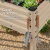 image:imageBest Choice Products 72x24x30in Non Toxic Galvanized Raised Garden Bed Metal Elevated Planter Box Vegetable Garden 100 Non Toxic Materials  CharcoalBeige