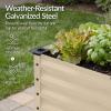 image:imageBest Choice Products 72x24x30in Non Toxic Galvanized Raised Garden Bed Metal Elevated Planter Box Vegetable Garden 100 Non Toxic Materials  CharcoalBeige