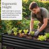 image:imageBest Choice Products 72x24x30in Non Toxic Galvanized Raised Garden Bed Metal Elevated Planter Box Vegetable Garden 100 Non Toxic Materials  CharcoalBlack
