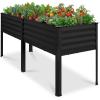 image:imageBest Choice Products 72x24x30in Non Toxic Galvanized Raised Garden Bed Metal Elevated Planter Box Vegetable Garden 100 Non Toxic Materials  CharcoalBlack