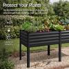 image:imageBest Choice Products 72x24x30in Non Toxic Galvanized Raised Garden Bed Metal Elevated Planter Box Vegetable Garden 100 Non Toxic Materials  CharcoalBlack