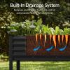 image:imageBest Choice Products 72x24x30in Non Toxic Galvanized Raised Garden Bed Metal Elevated Planter Box Vegetable Garden 100 Non Toxic Materials  CharcoalBlack