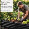 image:imageBest Choice Products 72x24x30in Non Toxic Galvanized Raised Garden Bed Metal Elevated Planter Box Vegetable Garden 100 Non Toxic Materials  CharcoalBlack