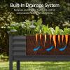 image:imageBest Choice Products 72x24x30in Non Toxic Galvanized Raised Garden Bed Metal Elevated Planter Box Vegetable Garden 100 Non Toxic Materials  CharcoalCharcoal