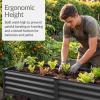 image:imageBest Choice Products 72x24x30in Non Toxic Galvanized Raised Garden Bed Metal Elevated Planter Box Vegetable Garden 100 Non Toxic Materials  CharcoalCharcoal