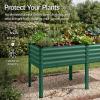image:imageBest Choice Products 72x24x30in Non Toxic Galvanized Raised Garden Bed Metal Elevated Planter Box Vegetable Garden 100 Non Toxic Materials  CharcoalDark Green