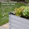 image:imageBest Choice Products 72x24x30in Non Toxic Galvanized Raised Garden Bed Metal Elevated Planter Box Vegetable Garden 100 Non Toxic Materials  CharcoalMoonlight Gray