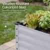 image:imageBest Choice Products 72x24x30in Non Toxic Galvanized Raised Garden Bed Metal Elevated Planter Box Vegetable Garden 100 Non Toxic Materials  CharcoalMoonlight Gray