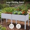 image:imageBest Choice Products 72x24x30in Non Toxic Galvanized Raised Garden Bed Metal Elevated Planter Box Vegetable Garden 100 Non Toxic Materials  CharcoalMoonlight Gray