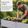 image:imageBest Choice Products 72x24x30in Non Toxic Galvanized Raised Garden Bed Metal Elevated Planter Box Vegetable Garden 100 Non Toxic Materials  CharcoalMoonlight Gray