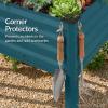 image:imageBest Choice Products 72x24x30in Non Toxic Galvanized Raised Garden Bed Metal Elevated Planter Box Vegetable Garden 100 Non Toxic Materials  CharcoalPeacock Blue