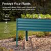 image:imageBest Choice Products 72x24x30in Non Toxic Galvanized Raised Garden Bed Metal Elevated Planter Box Vegetable Garden 100 Non Toxic Materials  CharcoalPeacock Blue