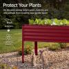 image:imageBest Choice Products 72x24x30in Non Toxic Galvanized Raised Garden Bed Metal Elevated Planter Box Vegetable Garden 100 Non Toxic Materials  CharcoalRoyal Red