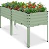 image:imageBest Choice Products 72x24x30in Non Toxic Galvanized Raised Garden Bed Metal Elevated Planter Box Vegetable Garden 100 Non Toxic Materials  CharcoalSage Green