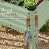 image:imageBest Choice Products 72x24x30in Non Toxic Galvanized Raised Garden Bed Metal Elevated Planter Box Vegetable Garden 100 Non Toxic Materials  CharcoalSage Green