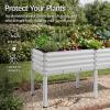 image:imageBest Choice Products 72x24x30in Non Toxic Galvanized Raised Garden Bed Metal Elevated Planter Box Vegetable Garden 100 Non Toxic Materials  CharcoalSilver