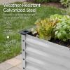 image:imageBest Choice Products 72x24x30in Non Toxic Galvanized Raised Garden Bed Metal Elevated Planter Box Vegetable Garden 100 Non Toxic Materials  CharcoalSilver