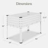 image:imageBest Choice Products 72x24x30in Non Toxic Galvanized Raised Garden Bed Metal Elevated Planter Box Vegetable Garden 100 Non Toxic Materials  CharcoalWhite