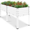 image:imageBest Choice Products 72x24x30in Non Toxic Galvanized Raised Garden Bed Metal Elevated Planter Box Vegetable Garden 100 Non Toxic Materials  CharcoalWhite
